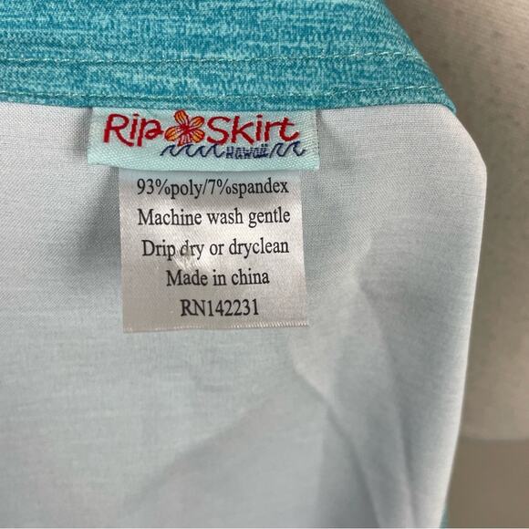 Ripskirt Teal Length 1 Wrap Skirt Medium - Picture 6 of 6